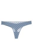 Marlies Dekkers сетчатые трусы-стринги Snowflake, синий - фото