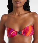 Бикини топ с мраморным декором Pucci, Corallo/Fuxia - фото 4