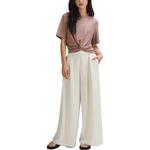 Женские повседневные брюки Lululemon, цвет экрю/бежевый - фото 7