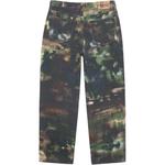 Большая камуфляжная джинсовая куртка Stussy в стиле Stenpat, зеленая - фото 3