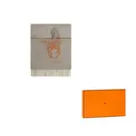 Вязаный шарф унисекс HERMES, серый - фото