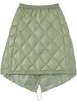 Jil Sander стеганая юбка Down, зеленый - фото