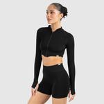 SMILODOX Женская укороченная куртка Harly Black - фото 2