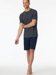 Пижама Schiesser kurz Casual Essentials, цвет anthrazit, blau - фото 2