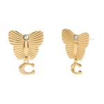 COACH Латунные серьги Women's Gold - фото