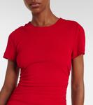 Платье миди с рюшами Carolina Herrera, Herrera Red - фото 4