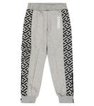 Хлопковые спортивные штаны La Greca Versace, серый - фото