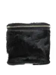 Косметичка из телячьей шерсти Rick Owens, черный - фото