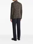 Шерстяной блейзер с принтом пейсли ETRO, коричневый - фото 3
