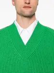 Джемпер в рубчик JIL SANDER, зеленый - фото 5