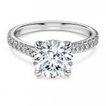 Кольцо-Солитер «Вечность» Swarovski - фото 2