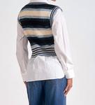 Kaia свитер жилет топ в синий цвет мульти ELAN - фото 2