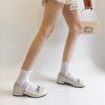 Туфли на блочном каблуке Mary Jane Medd, Ecru - фото 9