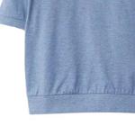 Футболка детская Burberry с логотипом, синий / серый - фото 7