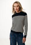 Джемпер STRIPED WITH BUTTONS Mexx, черный - фото 2