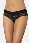 Трусы Teyli Brasilianischer Baumwoll mit floraler Spitze Viki, черный - фото