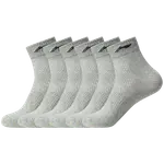 Носки до середины икры унисекс белые LINING, серый - фото