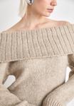 Джемпер ONLY ONLMARIE OFF SHOULDER, Weathered Melange/Light Brown - фото 5