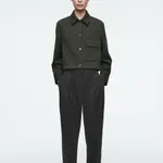 COS Женская куртка хаки, Khaki Green - фото 5