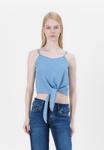Блуза ONLY ONLNOVA KNOT SINGLET , Light Blue Denim/Light-Blue Denim - фото