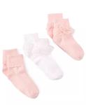 Упаковка из 3 декоративных носков для маленьких и больших девочек Trimfit, мультиколор - фото