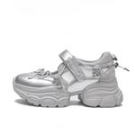 WOOS BOBO Серебряные туфли Мэри Джейн, цвет Silver - фото