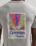 Футболка Lee LEE x CRAYOLA TEE UNISEX, Heather Grey/Grey - фото 10