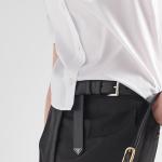 Повседневные брюки женские угольно-серые Prada - фото 5