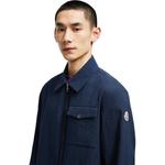 Moncler Рубашка-пиджак из ситца, Dark Blue - фото 7