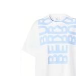 Футболка женская Burberry, белый / голубой - фото 5