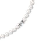 Тонкое ожерелье с монограммой из жемчуга Louis Vuitton, серебряный - фото 2