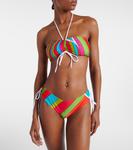 Бандо бикини с принтом Iride Pucci, Arancio/Fuxia - фото 2