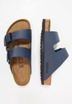Шлепанцы женские Birkenstock из экокожи, синий - фото 2