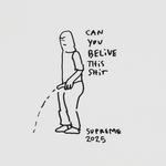 Футболка Supreme Piss Tee, White - фото 2