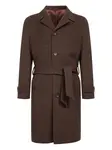 Пальто с поясом D4.0, коричневый - фото