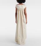 Платье макси из хлопкового поплина с вырезом Chalice Rick Owens, Dinge - фото 3