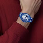 Унисекс синие часы SUOZ154 SWATCH - фото 6