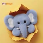 Мини-слон плюшевая кукла высота 15 см McHugs - фото 4