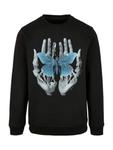Свитер F4NT4STIC Sweatshirt Skelett Hände Schmetterling, черный - фото