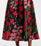 Шелковое платье миди Carolina Herrera, Black Multicolour - фото 5