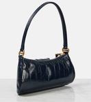 Сумка через плечо Le 99 Small из кожи с эффектом крокодила Chloé, Evening Blue - фото 4