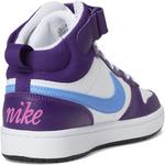 Кроссовки Nike Kids  Court Borough Mid 2, White/Royal Pulse/Eggplant - фото 5