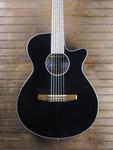 Акустическая гитара Ibanez AEG50NBKH Nylon BlackAcoustic Electric Guitar - фото