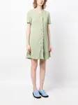 Платье мини с эффектом клоке Tout A Coup, зеленый - фото 3
