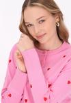 Вязаный кардиган MYMO, розовый - фото 3