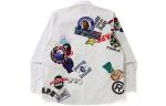 Мужская рубашка Bape A Bathing Ape, белый - фото 2