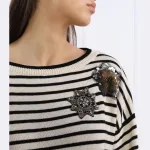 Свитер обычного кроя Liu Jo, экрю - фото 4