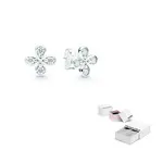 Pandora Серьги-гвоздики из стерлингового серебра 925 пробы - фото