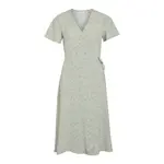 Платье Vila Lovie Wrap short sleeve midi, зеленый - фото 3