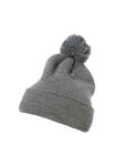 Шапка CUFFED POM POM Flexfit, серый - фото 3